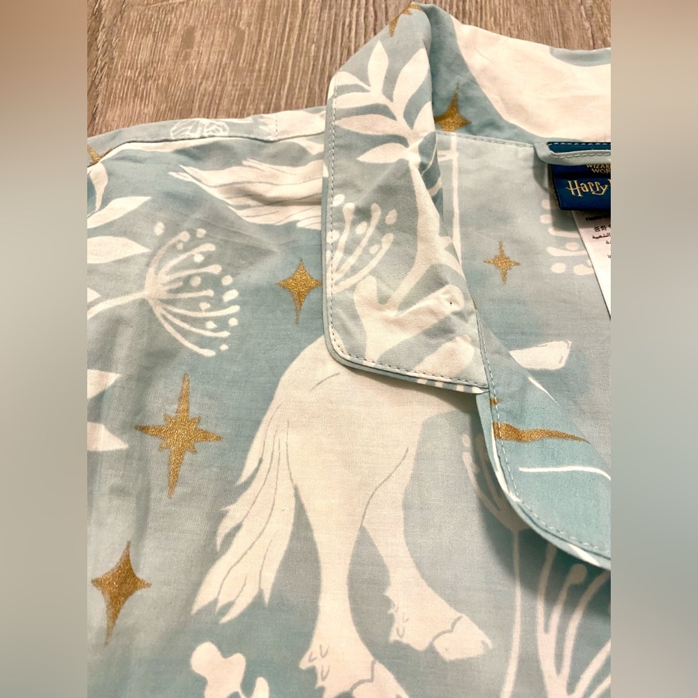 COPY - Pottery Barn Teen Harry Potter Magical Damask Pajama Set Mystic Mint Siz… - Picture 9 of 15
